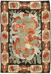  Orientalischer Kelim Rosen Teppich 208X303 Wolle, Moldawien Carpetvista