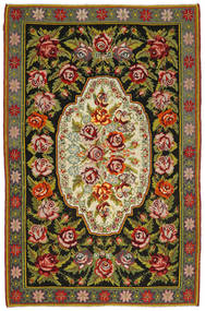 絨毯 オリエンタル ローズキリム 193X292 茶色/ダークグリーン (ウール, モルドバ)