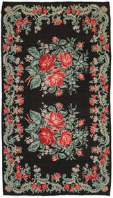  Rose Kelim Rug 186X331 Wool Brown/Green Carpetvista