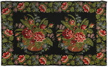  Rose Kelim Rug 194X321 Wool Black/Green Carpetvista