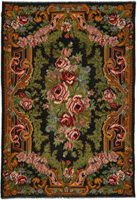  Orientalischer Kelim Rosen Teppich 222X317 Wolle, Moldawien Carpetvista