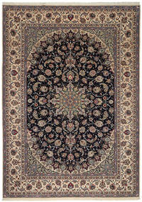  257X367 Isfahan Seidenkette Teppich Persien/Iran