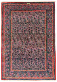  Persisk Keshan Signatur: Shadsar Tæppe 138X201 Rød/Mørkegrå (Uld, Persien/Iran)