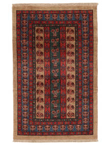  Perzisch Gabbeh Kashkuli Vloerkleed 116X186 Zwart/Bruin (Wol, Perzië/Iran)