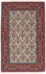  イスファハン 絹の縦糸 絨毯 112X180 ペルシャ ウール 小