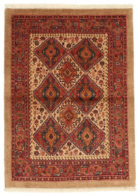 Tappeto Orientale Ghashghai Fine 111X154 Marrone/Beige (Lana, Persia/Iran)