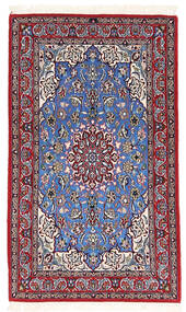  72X120 Klein Isfahan Seidenkette Teppich Wolle