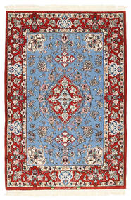 82X122 Isfahan Silk Warp Rug Oriental (Wool, Persia/Iran)