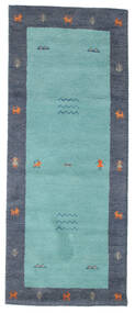  81X201 Small Gabbeh Indo Rug Wool, Carpetvista