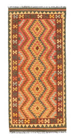  91X197 小 キリム アフガン オールド スタイル 絨毯 ウール, Carpetvista