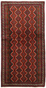Dywan Beludż Fine 97X190 Czerwony/Brunatny (Wełna, Persja/Iran)