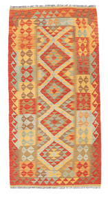  99X198 Small Kilim Afghan Old Style Rug Wool, Carpetvista