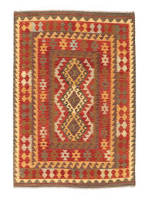  144X205 Small Kilim Afghan Old Style Rug Wool, Carpetvista