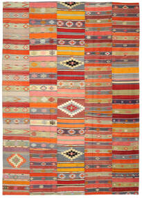 252X355 Kelim Patchwork Teppich Moderner Großer (Wolle, Türkei) Carpetvista