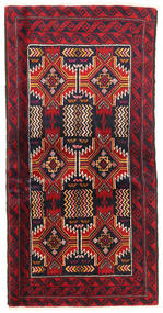 94X175 Tappeto Orientale Beluch Fine Rosso/Rosa Scuro (Lana, Persia/Iran) Carpetvista