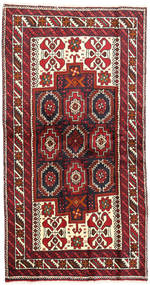  Oosters Beluch Fine Vloerkleed 102X193 Rood/Donkerrood Wol, Perzië/Iran Carpetvista