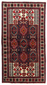  Oriental Baluch Fine Rug 102X188 Dark Red/Red Wool, Persia/Iran Carpetvista