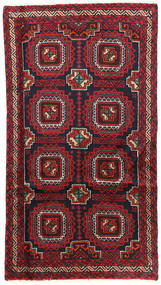 Tapete Oriental Balúchi Fine 90X160 (Lã, Pérsia/Irão)