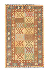  125X207 Small Kilim Afghan Old Style Rug Wool, Carpetvista