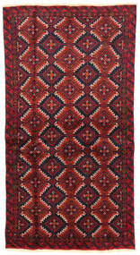 絨毯 ペルシャ バルーチ Fine 104X193 ダークレッド/レッド (ウール, ペルシャ/イラン)