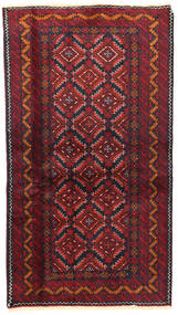  Persisk Beluch Fine Tæppe 101X179 Mørkerød/Rød (Uld, Persien/Iran)