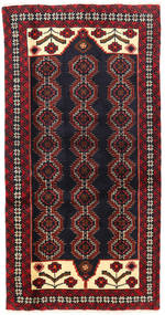  Perzisch Beluch Fine Vloerkleed 98X190 Donker Roze/Rood Carpetvista
