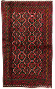  Oriental Baluch Fine Rug 101X170 Red/Brown Wool, Persia/Iran Carpetvista