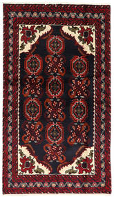 Tapis Baloutche Fine 105X188 Rouge Foncé/Rouge (Laine, Perse/Iran)