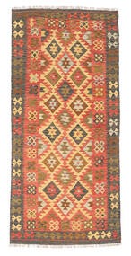  97X208 Small Kilim Afghan Old Style Rug Wool, Carpetvista