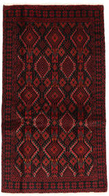  Oosters Beluch Fine Vloerkleed 98X177 Bruin/Donkerrood Wol, Perzië/Iran Carpetvista