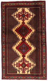  Persischer Belutsch Fine Teppich 102X173 Dunkelrot/Braun Carpetvista