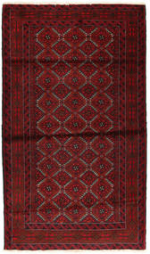 107X186 Tappeto Beluch Fine Orientale Rosso Scuro/Marrone (Lana, Persia/Iran) Carpetvista