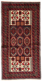  100X189 Beluch Fine Teppe Mørk Rød/Rød Persia/Iran Carpetvista