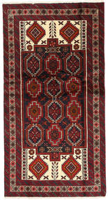  Orientalsk Beluch Fine Teppe 100X190 Brun/Mørk Rød Ull, Persia/Iran Carpetvista