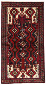  Orientalischer Belutsch Fine Teppich 104X193 Dunkelrot/Rot Wolle, Persien/Iran Carpetvista
