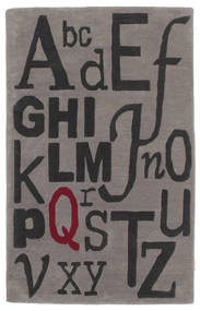 絨毯 Letters Handtufted 100X160 (ウール, インド)