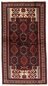  Baluch Fine Rug 109X197 Persian Wool Dark Red/Red Small Carpetvista