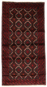98X184 Alfombra Belouch Fine Oriental Marrón/Rojo Oscuro (Lana, Persia/Irán) Carpetvista