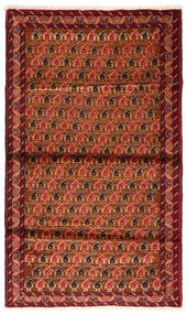 Dywan Perski Beludż Fine 97X160 Brunatny/Czerwony (Wełna, Persja/Iran)