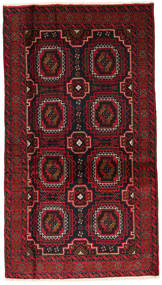 103X181 Tapis D'orient Baloutche Fine Rouge Foncé/Rouge (Laine, Perse/Iran) Carpetvista