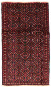  Orientalischer Belutsch Fine Teppich 94X166 Dunkelrot/Rot Wolle, Persien/Iran Carpetvista