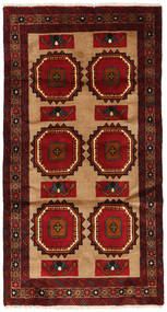  Oosters Beluch Fine Vloerkleed 100X186 Bruin/Donkerrood Wol, Perzië/Iran Carpetvista