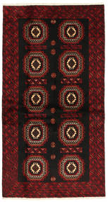 103X192 Χαλι Beluch Fine Ανατολής Καφέ/Σκούρο Κόκκινο (Μαλλί, Περσικά/Ιρανικά) Carpetvista