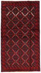 Tappeto Orientale Beluch Fine 102X187 Rosso Scuro/Rosso (Lana, Persia/Iran)