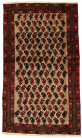 Beluch Fine Teppe 100X173 Brun/Mørk Rød Ull, Persia/Iran Carpetvista