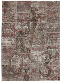  Persischer Patchwork Teppich 174X240 Braun/Orange (Wolle, Persien/Iran)