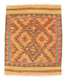  Kilim Afghan Old Style Rug 86X97 Wool Small Carpetvista