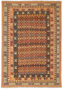 Orientalischer Kelim Afghan Old Stil Teppich 231X341 Wolle, Afghanistan Carpetvista