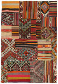 124X183 Kelim Patchwork Teppich Moderner (Wolle, Türkei) Carpetvista
