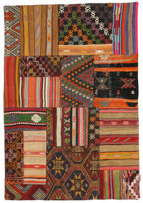 121X183 Kilim Patchwork Rug Modern (Wool, Turkey) Carpetvista